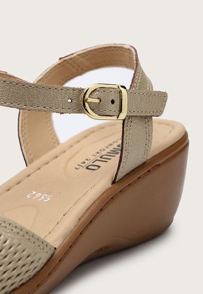 Sandalia Tacón Corrido Café-Nude-Azul Romulo