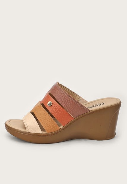 Sandalia Tacón Corrido Café-Terracota-Beige Romulo