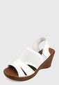 Sandalia Plataforma Blanco-Café Romulo de Romulo