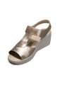 Sandalia Romulo Para Mujer Ajuste Velcro Tacon Corrido de Romulo