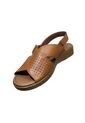 Romulo Sandalia Plana Cuero Ajuste Velcro Mujer de Romulo
