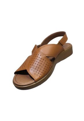 Romulo Sandalia Plana Cuero Ajuste Velcro Mujer