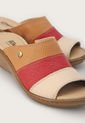 Sandalia Tacón Corrido Café-Multicolor Romulo de Romulo