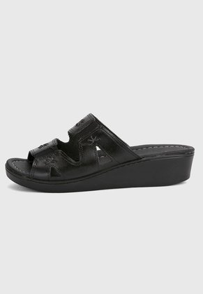 Sandalia Tacón Corrido Negro Romulo