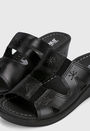 Sandalia Tacón Corrido Negro Romulo