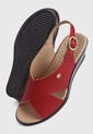 Sandalia Tacón Corrido Rojo-Café Romulo de Romulo