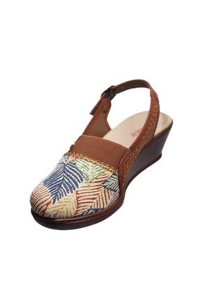 Romulo Sandalia Multicolor Para Dama Tacón Playero