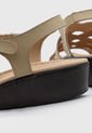 Sandalia Tacón Corrido Beige-Marrón Romulo de Romulo