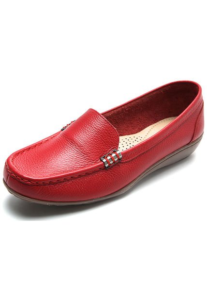 Calzado Romulo Baletas Mujer Bogota Mocasín Rojo Romulo