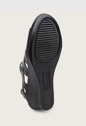 Sandalia Tacón Negro Romulo