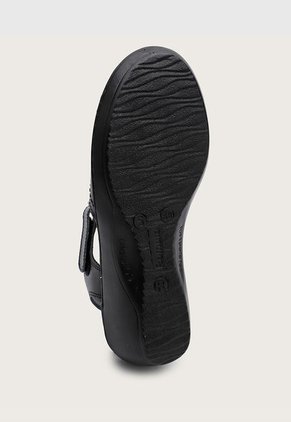 Sandalia Tacón Corrido Negro Romulo