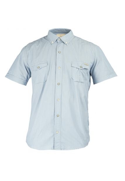 Camisa Hombre Rose Pistol Pacific Azul