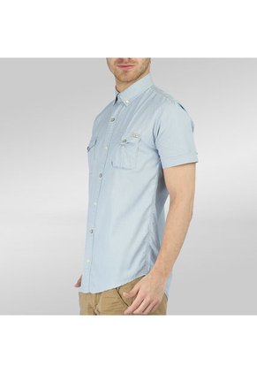 Camisa Hombre Rose Pistol Pacific Azul