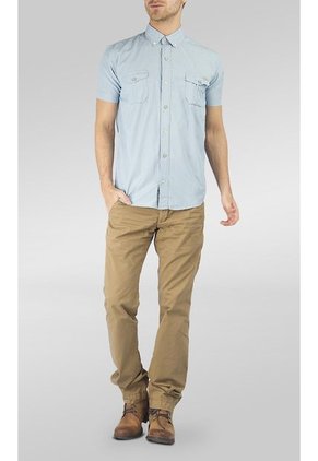 Camisa Hombre Rose Pistol Pacific Azul