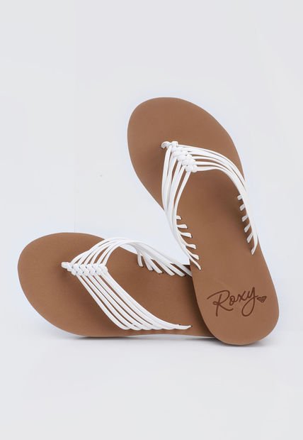 Playera Café-Blanco Roxy Jasmine