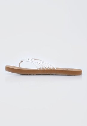 Playera Café-Blanco Roxy Jasmine