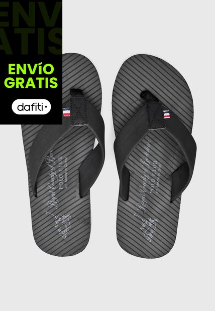 Sandalias Flip Flop Royal County of Berkshire Polo Negro