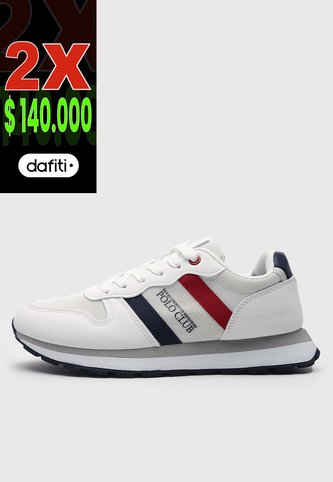 Tenis Lifestyle Blanco-Azul-Rojo Royal County of Berkshire Polo Club Royal County of Berkshire Polo
