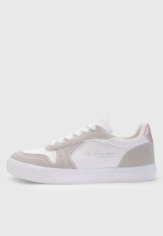 Tenis Lifestyle Blanco-Gris-Oro Rosa Royal County of Berkshire Polo Club Royal County of Berkshire Polo
