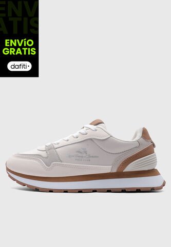 Tenis Beige-Café-Blanco Royal County of Berkshire Polo Club Royal County of Berkshire Polo