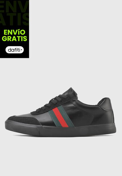 Tenis Lifestyle Negro-Verde Oscuro-Rojo Royal County of Berkshire Polo Club