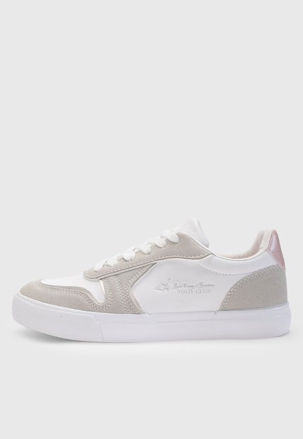 Tenis Lifestyle Blanco-Gris-Oro Rosa Royal County of Berkshire Polo Club