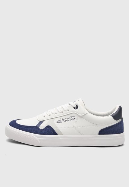 Tenis Lifestyle Blanco-Azul Navy Royal County of Berkshire Polo Club