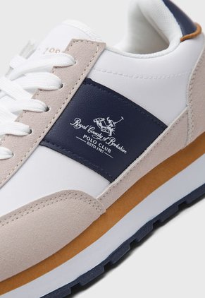 Tenis Lifestyle Blanco-Beige-Azul Royal County of Berkshire Polo Club