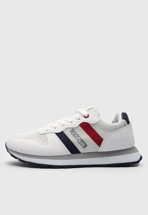 Tenis Lifestyle Blanco-Azul-Rojo Royal County of Berkshire Polo Club