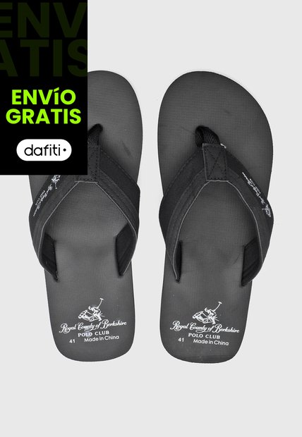 Sandalias Flip Flop Royal County of Berkshire Polo Negro