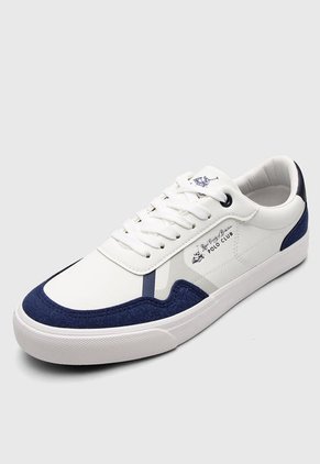 Tenis Lifestyle Blanco-Azul Navy Royal County of Berkshire Polo Club