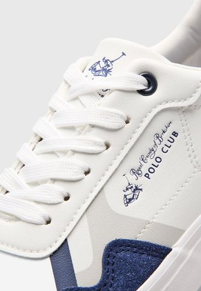 Tenis Lifestyle Blanco-Azul Navy Royal County of Berkshire Polo Club