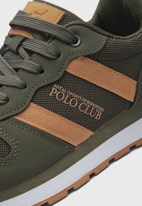 Tenis Lifestyle Verde Oliva-Marrón Royal County of Berkshire Polo Club