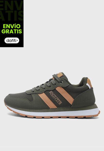 Tenis Lifestyle Verde Oliva-Marrón Royal County of Berkshire Polo Club