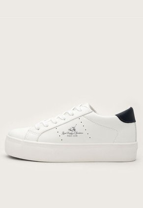 Tenis Lifestyle Blanco-Azul Navy Royal County of Berkshire Polo Club