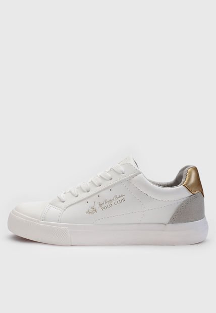Tenis Lifestyle Blanco-Gris-Dorado Royal County of Berkshire Polo Club