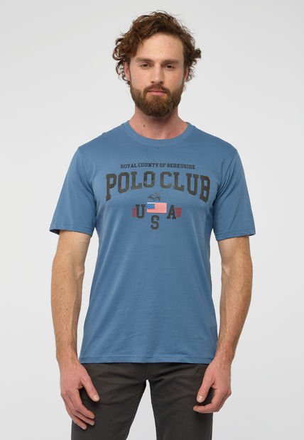 Camiseta Azul Medio-Negro Royal County Of Berkshire Polo Club