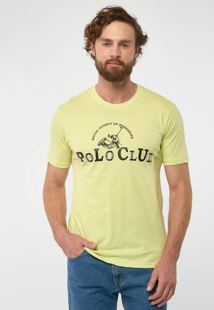 Camiseta Amarillo Limón-Negro Royal County Of Berkshire Polo Club