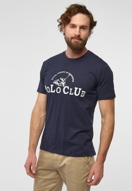 Camiseta Azul Navy-Blanco Royal County Of Berkshire Polo Club