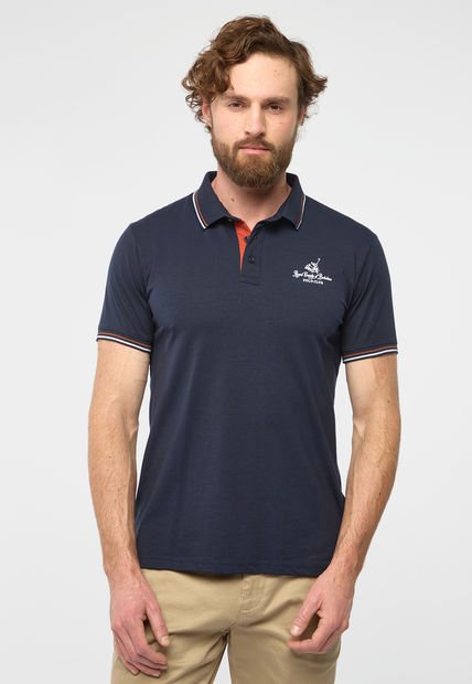 Camiseta Azul Navy-Cobre-Blanco Royal County Of Berkshire Polo Club