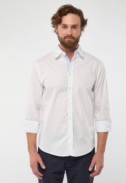 Camisa Blanco-Azul Claro Royal County Of Berkshire Polo Club