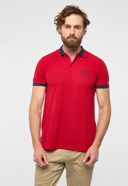 Camiseta Rojo-Azul Navy Royal County Of Berkshire Polo Club