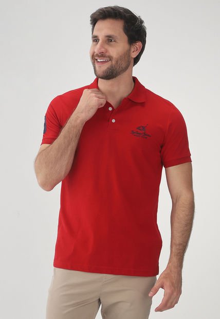 Polo Rojo-Azul Navy Royal County Of Berkshire Polo Club