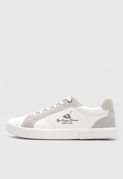Tenis Lifestyle Blanco-Gris-Azul Navy Royal County of Berkshire Polo Club