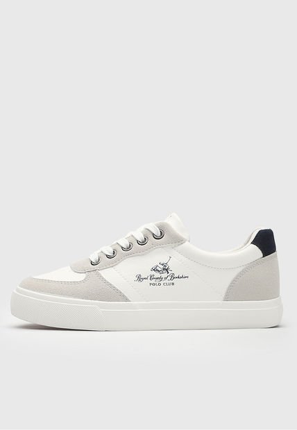 Tenis Lifestyle Blanco-Gris-Azul Royal County of Berkshire Polo Club