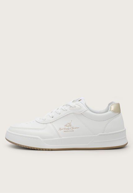 Tenis Lifestyle Blanco-Dorado-Miel Royal County of Berkshire Polo Club