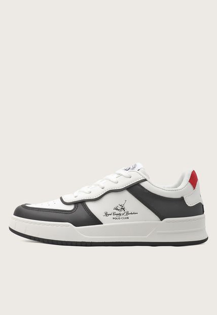 Tenis Lifestyle Blanco-Negro-Rojo Royal County of Berkshire Polo Club