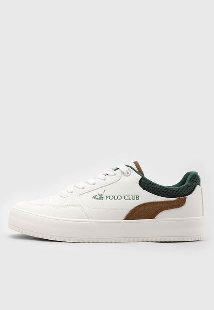 Tenis Lifestyle Blanco-Marrón-Verde Royal County of Berkshire Polo Club