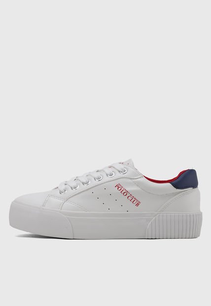 Tenis Lifestyle Blanco-Rojo-Azul Royal County of Berkshire Polo Club