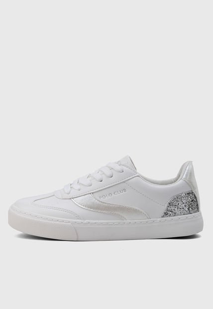 Tenis Lifestyle Blanco-Beige-Plateado Royal County of Berkshire Polo Club